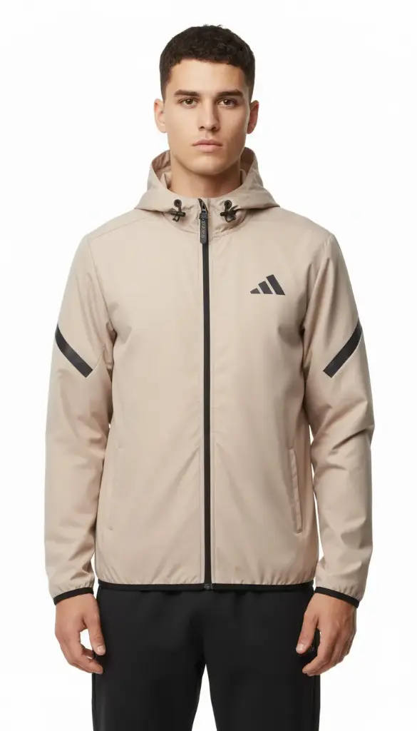 ADIDAS RAINCOAT EC3907 (S, BEIGE)