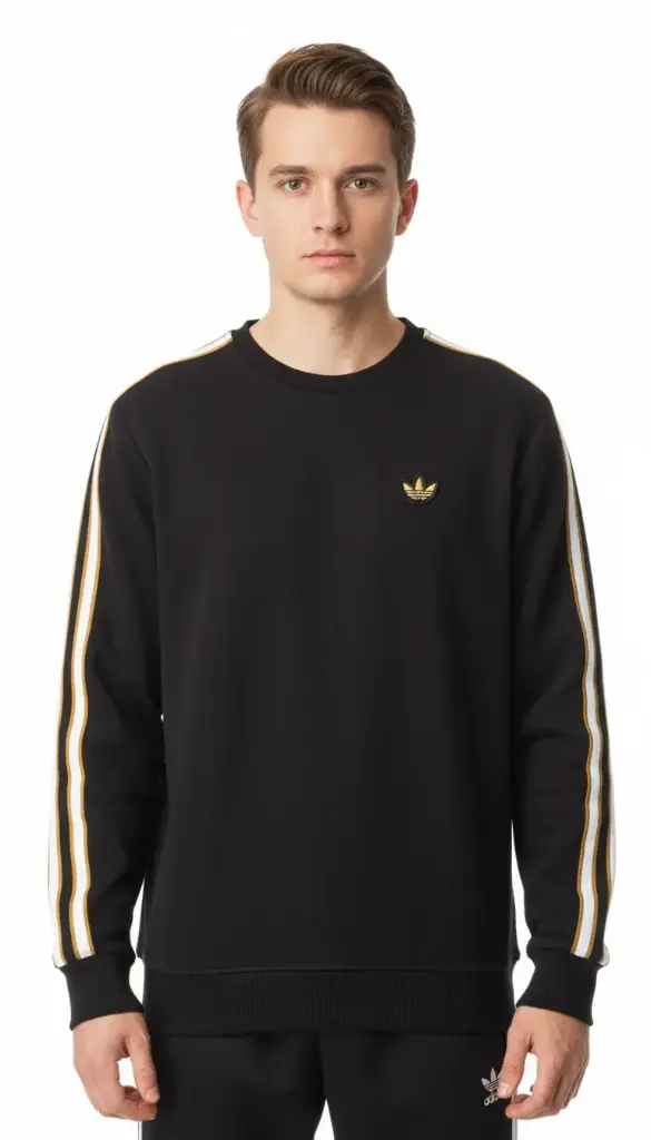 ADIDAS SWEAT SHIRTS EC3914 (S, Black)